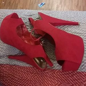 Shoedazzle cherry red heels of striptasian appeal